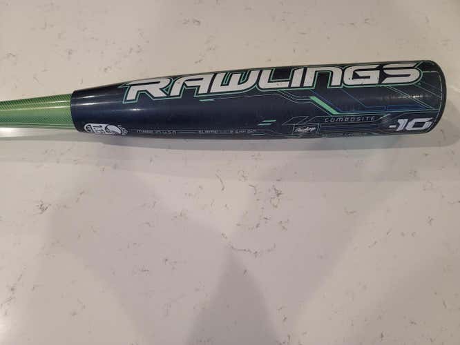 Used Kid Pitch (9YO-13YO) USSSA Certified Rawlings Composite Mach 2 Bat (-10) 19 oz 29"