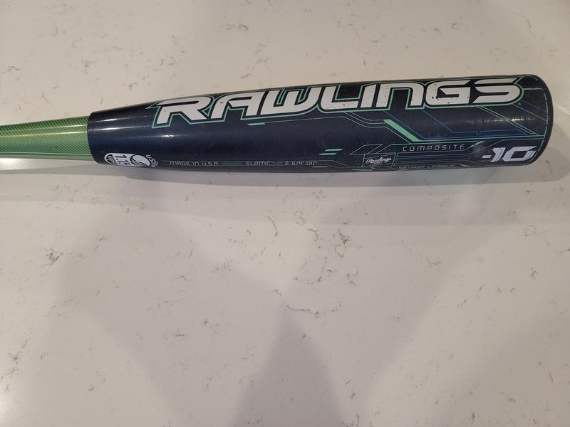 Used Kid Pitch (9YO-13YO) USSSA Certified Rawlings Composite Mach 2 Bat (-10) 19 oz 29"