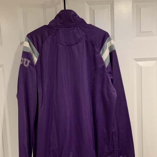 Vintage Texas University TCU Purple Full-Zip Lightweight Jacket Large
