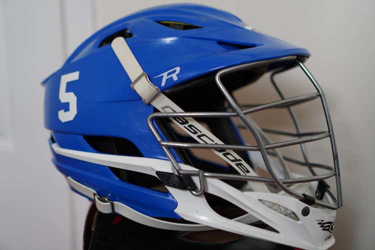 Blue Adult Used Player's Cascade R Helmet