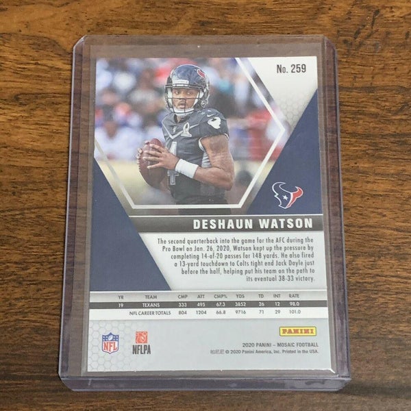 Deshaun Watson Jersey Patch Texans Card