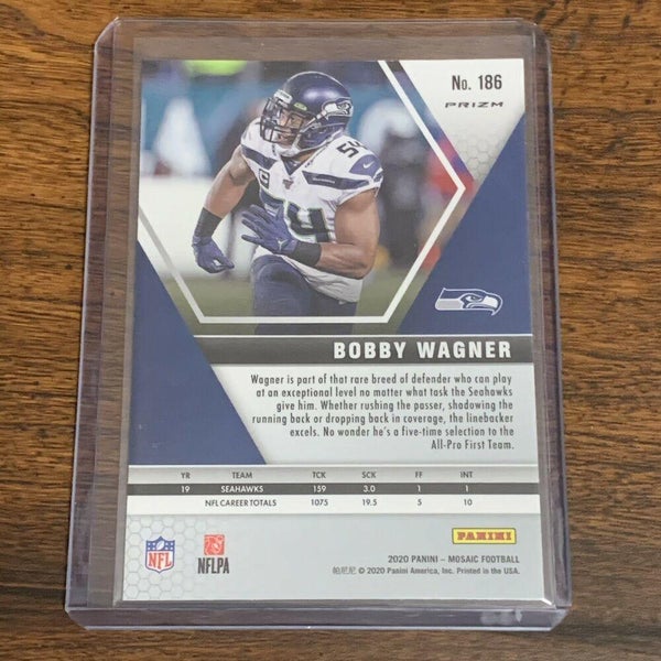 Bobby Wagner Seattle Seahawks Mosaic Gold Reactive Prizm Base Card #186