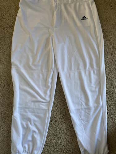 Adidas Men's Baseball White pants Size Large