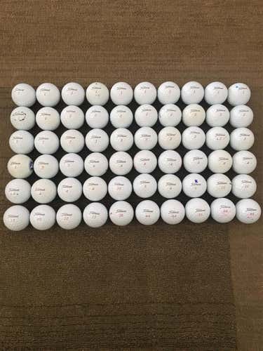 White Used Titleist Pro V1x 60 Pack (5 Dozen) Balls