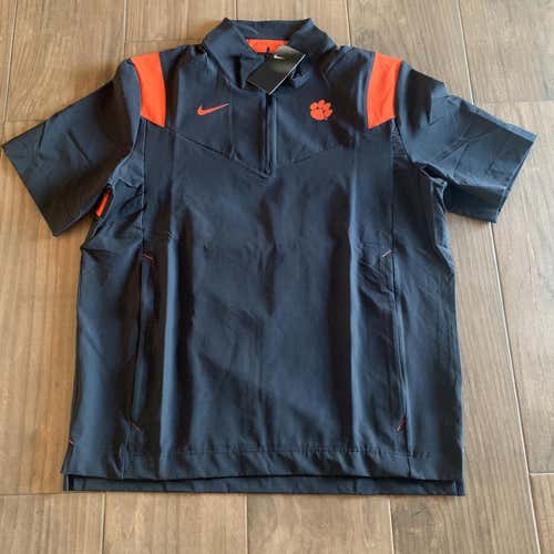 New Nike Clemson Tigers Lightweight SS Coaches Jacket Men’s L