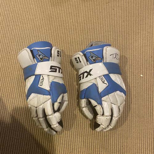 Signed Tucker Durkin Used Hopkins Issued Gloves