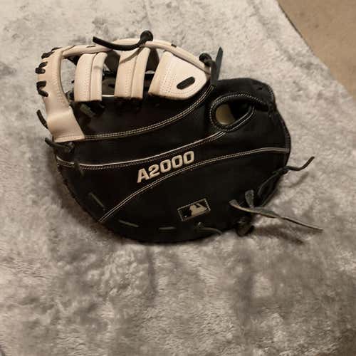 Black High School/College First Base A2000 12" Baseball Glove