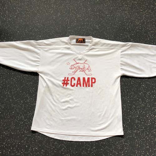 White Adult Medium Practice Jersey