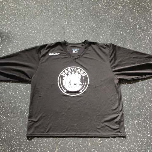 Maryland Black Bears XL Bauer Pro Stock Jersey