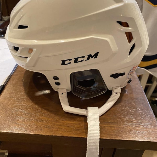 White New Large CCM Tacks 710 Helmet