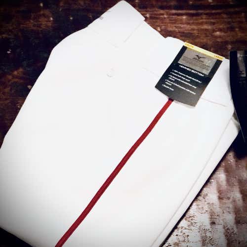 White Youth Large Mizuno Baseball Pants