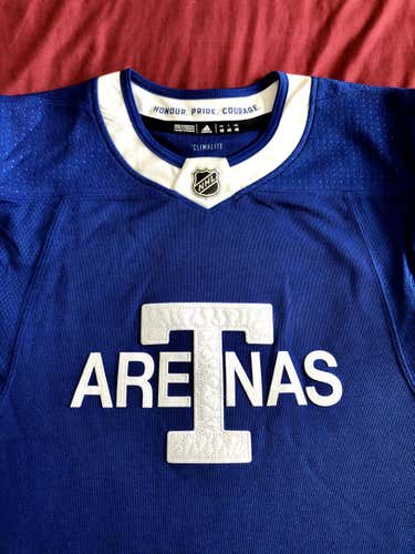 Toronto Maple Leafs Arenas Blue Men's New Adult Size 46 Adidas Jersey Pro Stock