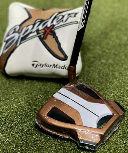 TaylorMade Spider X Copper #3 Slant LEFT Hand Putter 35" Inch + Headcover #79755