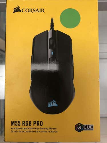 CORSAIR M55 RGB PRO Wired Multi-Grip Optical Gaming Mouse ,Black NEW