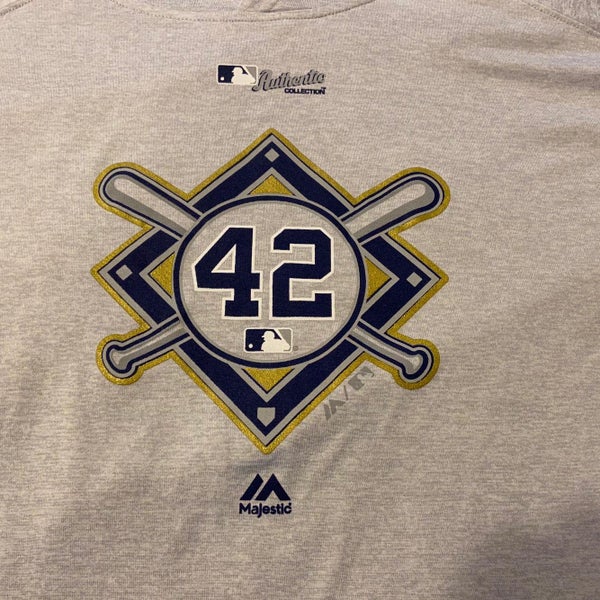 Men's Nike White Los Angeles Dodgers Jackie Robinson Day Team 42 T-Shirt