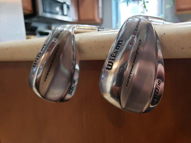 Used Men's Wilson Right Handed harmonized Wedge set Regular Flex 56 Degree Steel Shaft