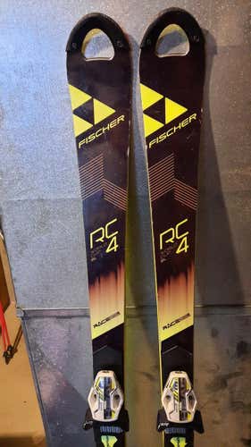 Used Fischer Racing RC4 World Cup SL Skis With Bindings Max Din 11