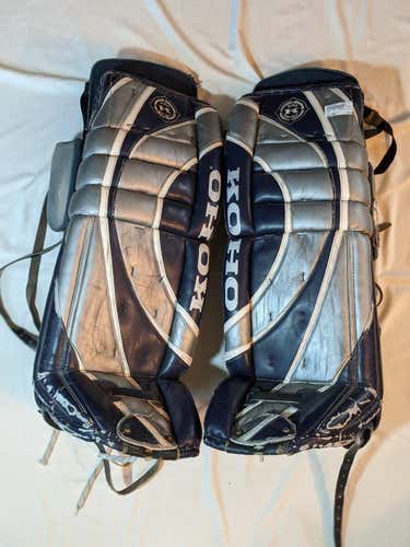 Used Koho 580 K Series Ice Hockey Goalie Leg Pads
