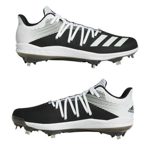 ADIDAS AFTERBURNER PRO 6 VI METAL BASEBALL CLEATS SHOES 10 BRAND NEW LIGHTWEIGHT BLACK WHITE $120 NW