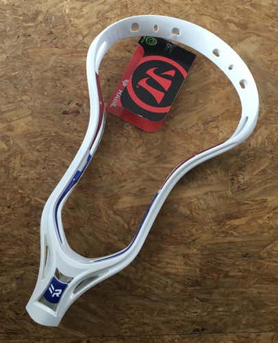 New Warrior Lacrosse Unstrung Rabil X Head White /Red / Blue