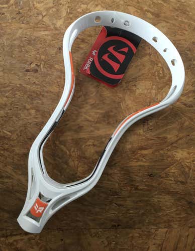 New Warrior Lacrosse Unstrung Rabil X Head White /Black / Orange