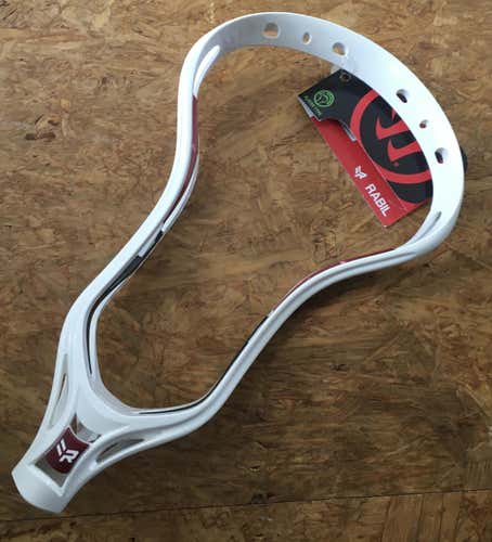 New Warrior Lacrosse Unstrung Rabil X Head White /Black / Dark Red