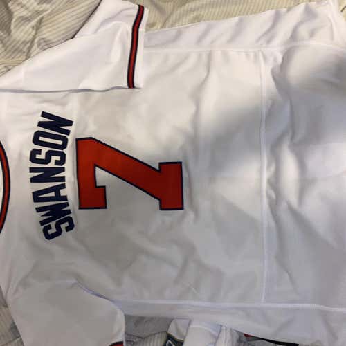 White Adult Medium Nike Jersey