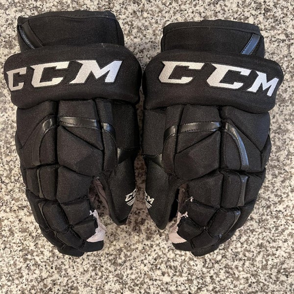 Black Senior CCM HG12 14" Pro Stock Gloves