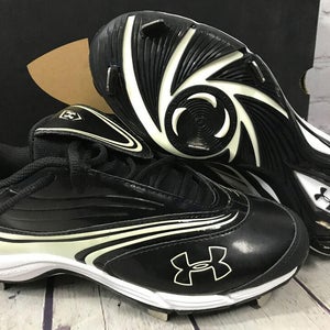 Under Armour Women’s Glyde IV ST Softball Shoes Metal Cleats Black Size 7.5 NEW