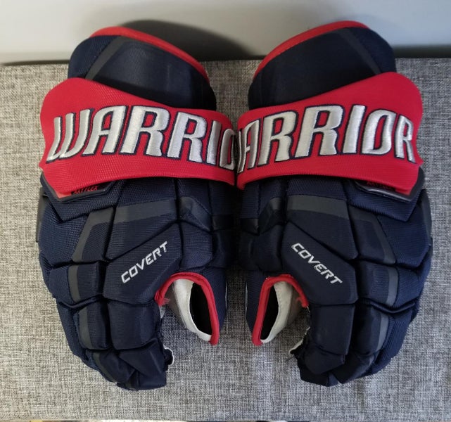 Blue Used Senior Warrior Covert QRL Gloves 14" Pro Stock