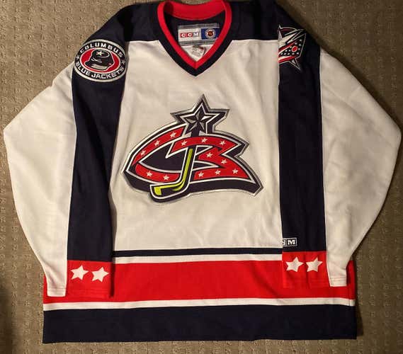 Vintage Columbus Blue Jackets XXL CCM Jersey