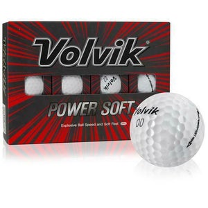 Volvik Power Soft Golf Balls (White, 2 Piece, 12pk) 1DZ NEW