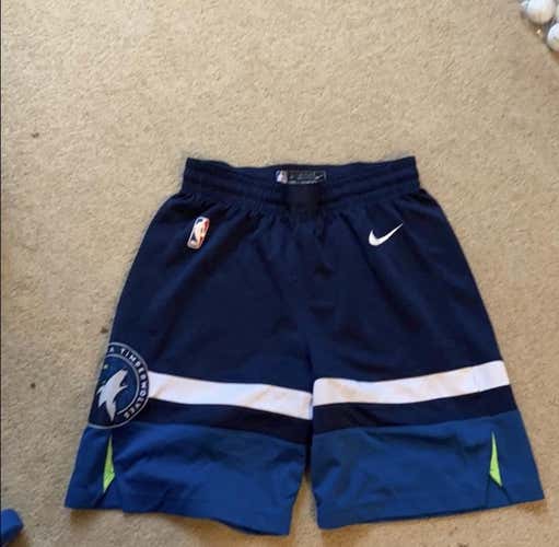 New Blue Minnesota Timberwolves Basketball Shorts