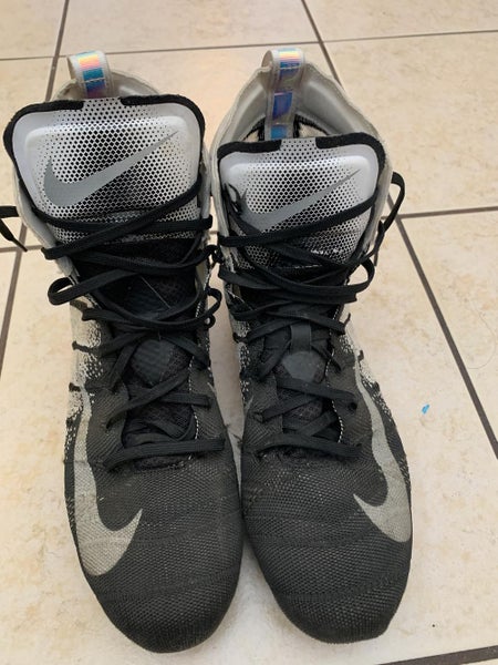 Black Used Adult Men's Size 9.0 (Women's 10) Molded Cleats Nike High Top