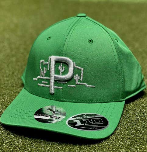 PUMA P 110 Cactus Snapback Hat Cap Amazon Green One Size NEW #30837