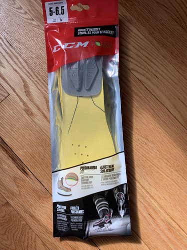 Yellow New CCM INSOLES 5-6.5