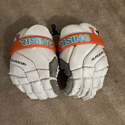New STX Surgeon 400 Lacrosse Gloves Whit