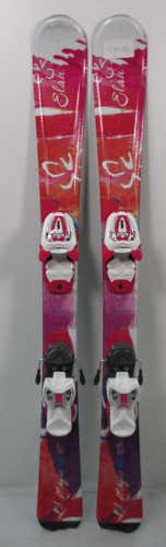 New Kid's Elan Lil Magic 100cm Skis With Marker 4.5 Bindings (SY473)