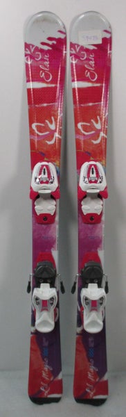 New Kid's Elan Lil Magic 100cm Skis With Marker 4.5 Bindings (SY473)