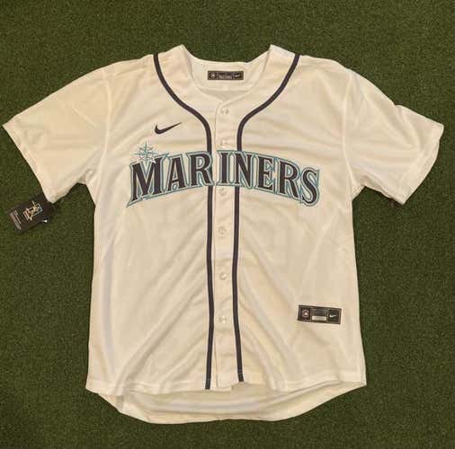 White Ken Griffey Adult Large Nike Jersey