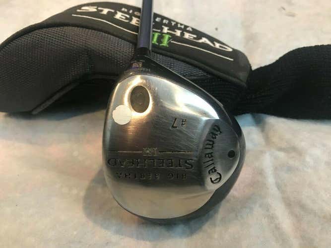 Women’s Callaway Big Bertha SteelHead III #7 Wood Graphite Ladies w/HC *NICE*