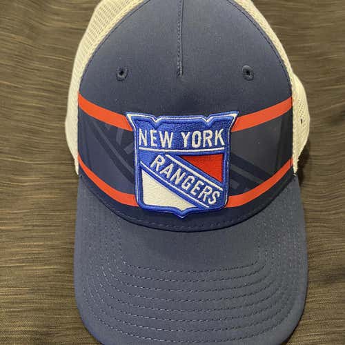 New York Rangers Team Issued Fanatics Blue Adult SnapBack NHL Hockey  Hat