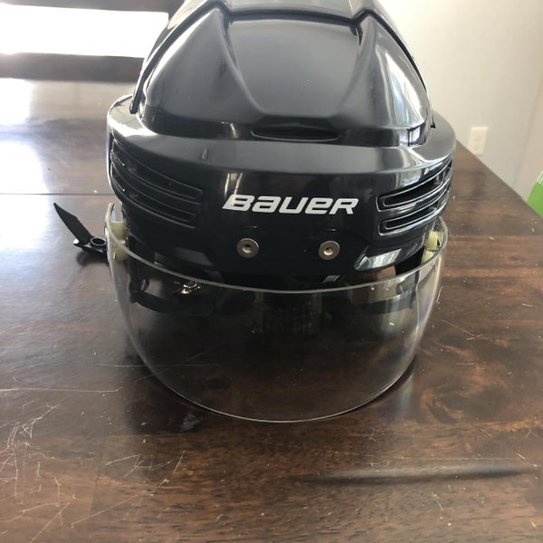 Blue Used Large Bauer Re-Akt 75 Helmet