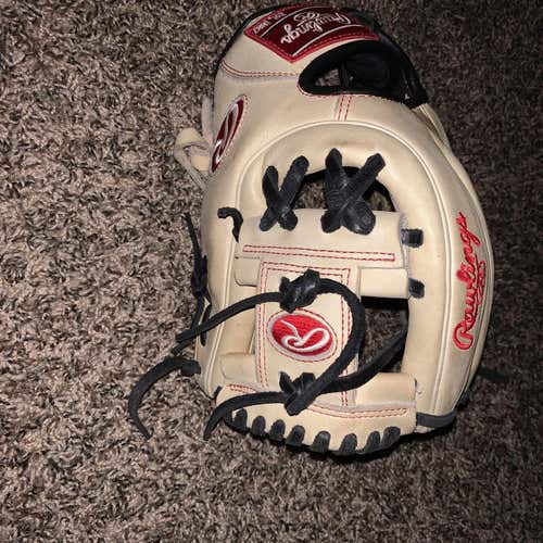 White High School/College Infield Heart of the Hide 11.25" Baseball Glove