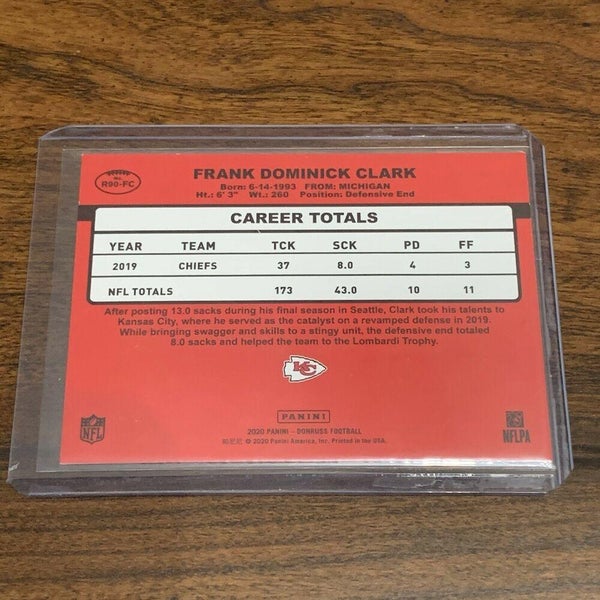 Frank Clark KC Chiefs 2020 Panini Donruss Football 1990 Retro Insert # ...