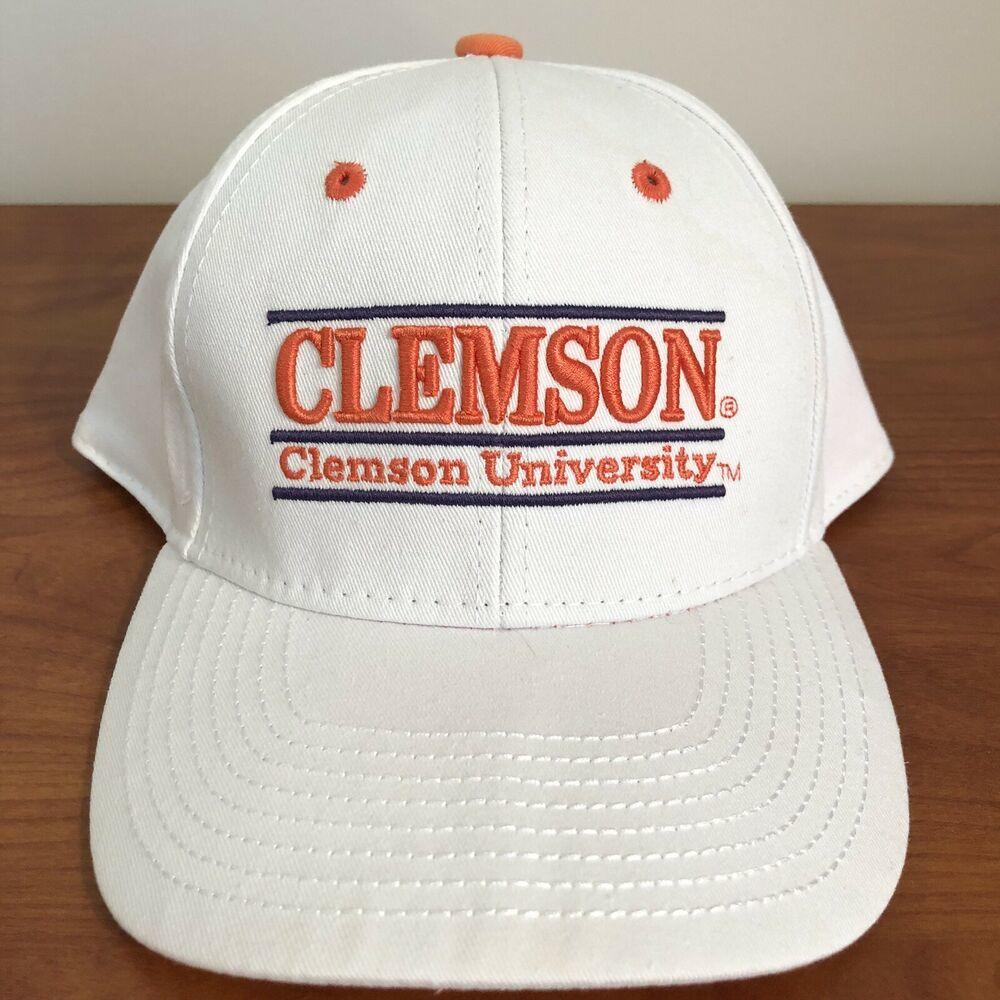 Clemson Tigers Hat Baseball Cap White 