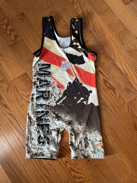 Marines XS Adult Wrestling Singlet - The Few The Proud