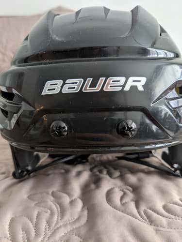 Black Used Medium Bauer Re-Akt 95 Helmet