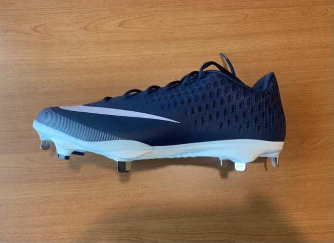 Nike Lunar Vapor Ultrafly Elite 2 Spike Baseball Cleats  Blue/White with Purple Specs (Size 12)