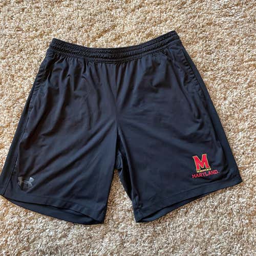 Maryland Black Used Men's Adult XL Under Armour Shorts